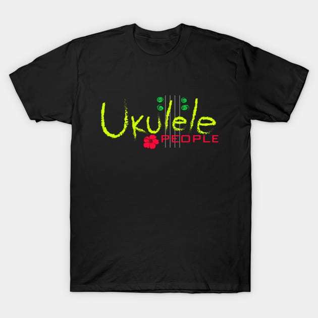 Ukulele People (gyr) T-Shirt by Gerty